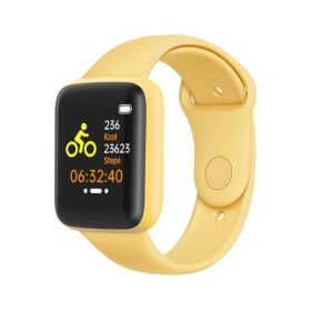 Smart Watch Women Men Kids Wristwatch Heart Rate Sports Smartwatches Electronic Clock Fitness Monitor Men Gift Reloj inteligente (Color: YELLOW)