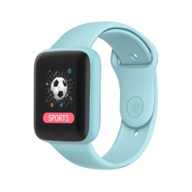 Smart Watch Women Men Kids Wristwatch Heart Rate Sports Smartwatches Electronic Clock Fitness Monitor Men Gift Reloj inteligente (Color: Cyan)