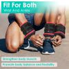 Ankle Weights Set 2.2/4.4LBS Pair Wrist Arm Ankle Weight with Iron Sandbags Fillings